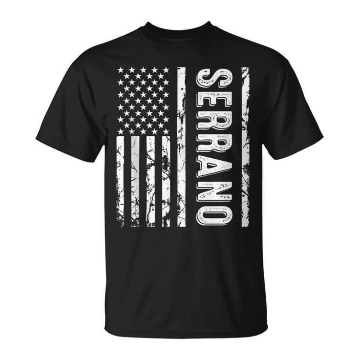 Serrano Last Name Surname Team Serrano Family Reunion T-Shirt