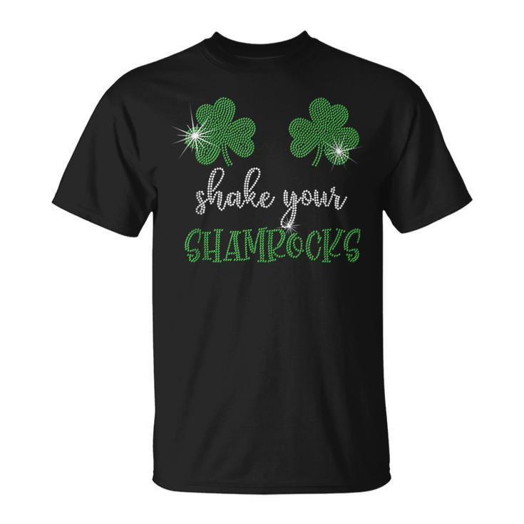 Shake Your Shamrocks Bling St Paddy's Day T-Shirt