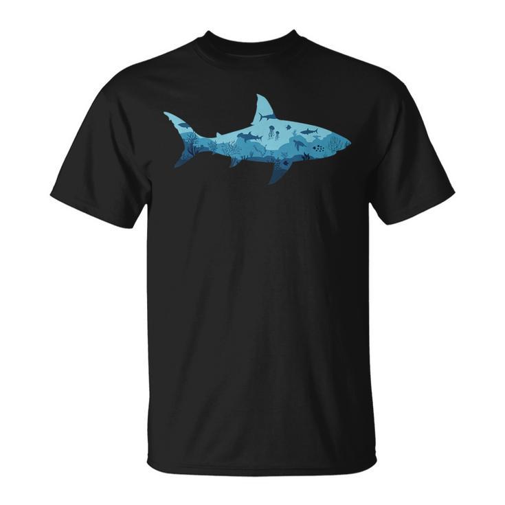 Shark Lover Ocean Animal Marine Biology T-Shirt