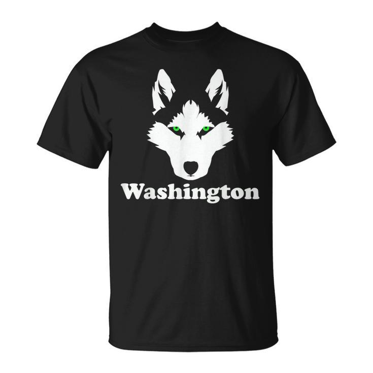 Siberian Huskies Dog Owner State Washington Husky T-Shirt