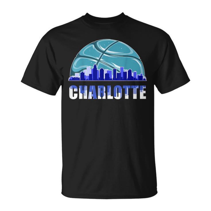 Silhouette Charlotte City Charlotte Basketball Pride T-Shirt