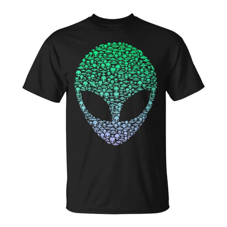 Silhouette Icon Alien Extraterrestrial Boys Alien T-Shirt