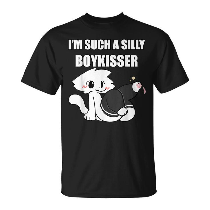 Silly Boy Kisser Meme Femboy Gay Pride Lgbtq T-Shirt