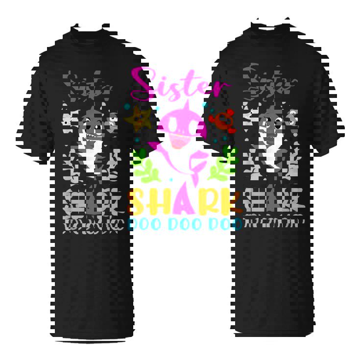 Sister Of The Shark Birthday Family Matching Birthday T-Shirt