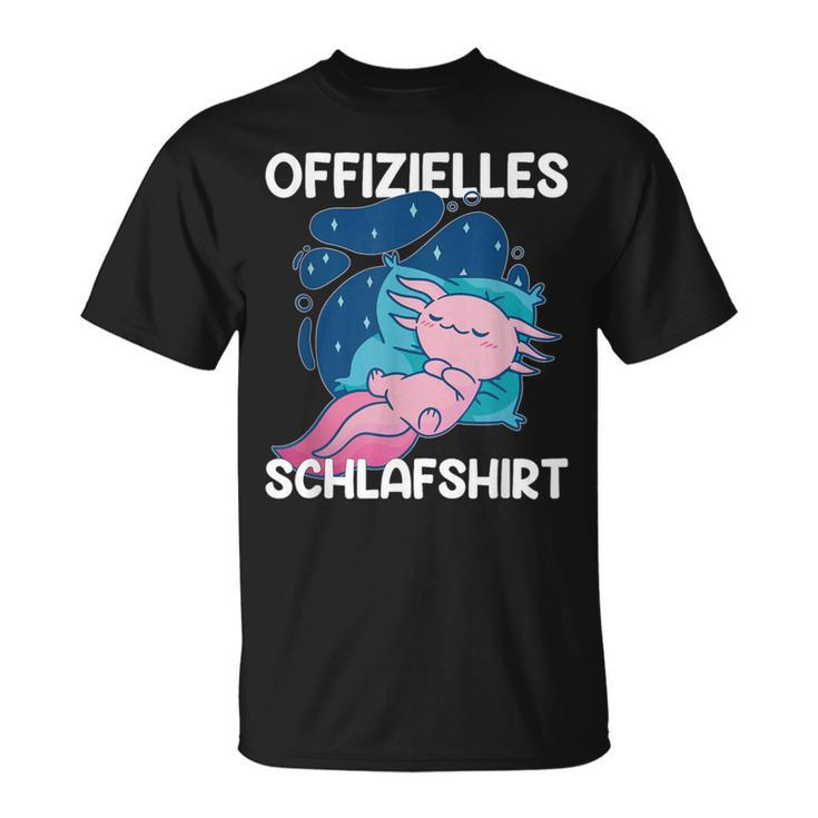 Sleep Axolotl Pyjamas Axolotls T-Shirt