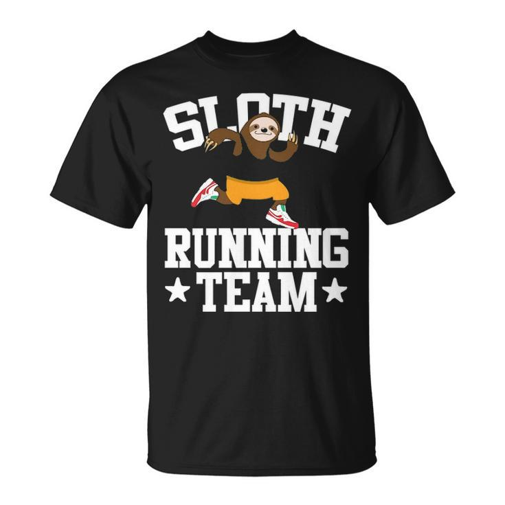 Sloth Running Team Running T-Shirt