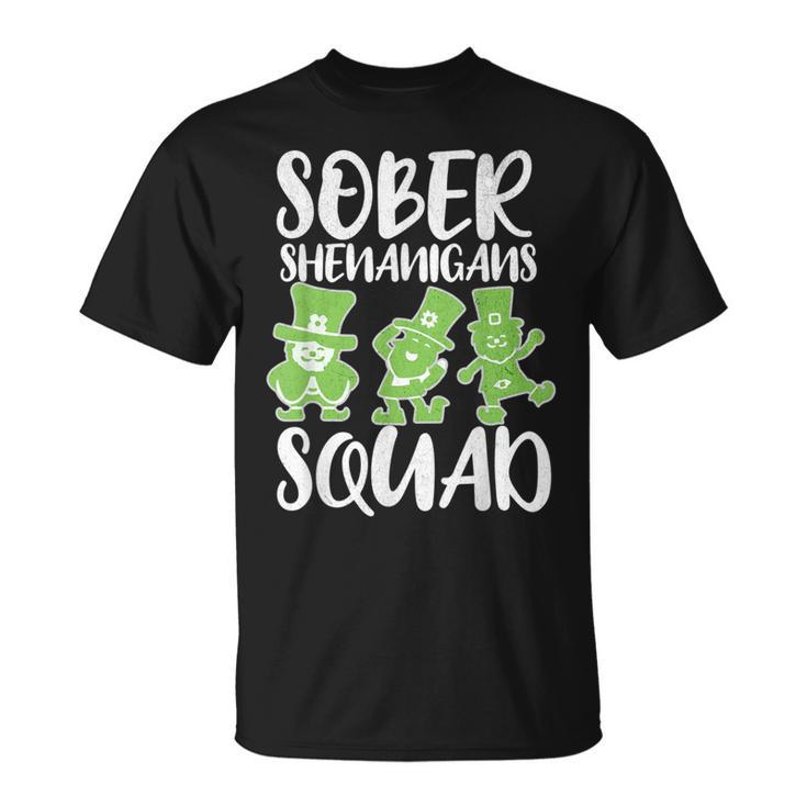 Sober Shenanigans St Patrick's Day Leprechauns St Paddys T-Shirt