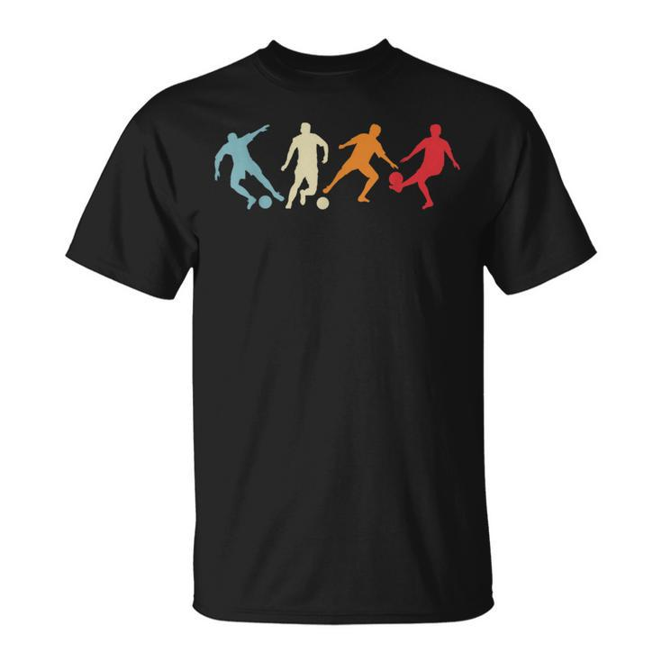 Soccer Player Retro Vintage Colors Soccer Fan Players T-Shirt