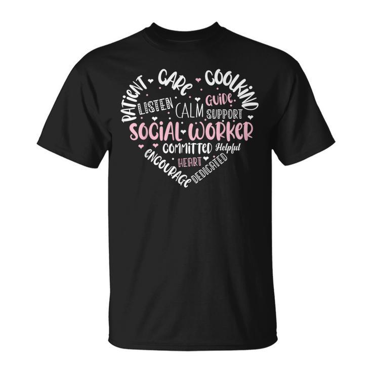 Social Worker Social Work Caseworker Public Work Love T-Shirt