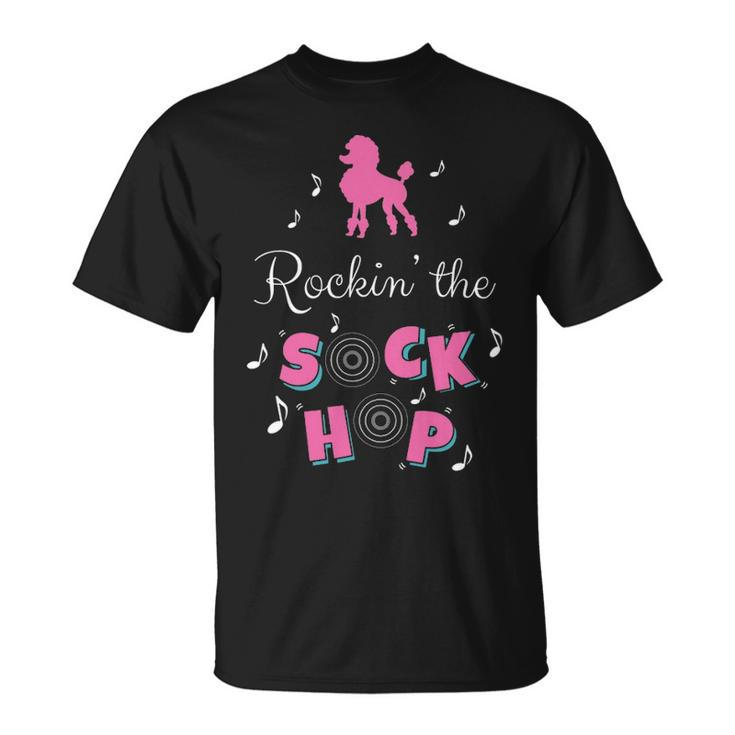 Sock Hop Costume Pink Poodle T-Shirt