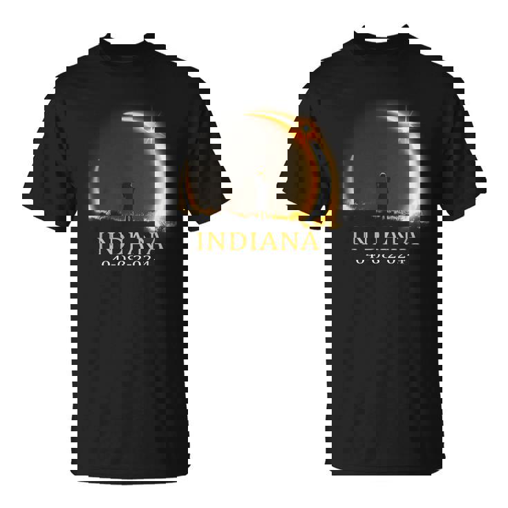 Solar Eclipse 2024 Indiana Total Solar Eclipse T-Shirt