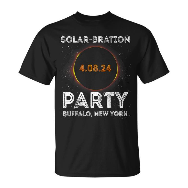 Solar Eclipse 2024 Solar-Bration Party Buffalo New York T-Shirt