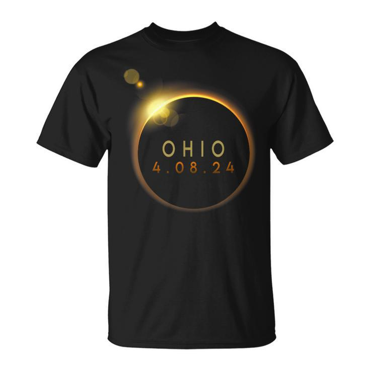 Solar Eclipse 2024 State Ohio Total Solar Eclipse T-Shirt