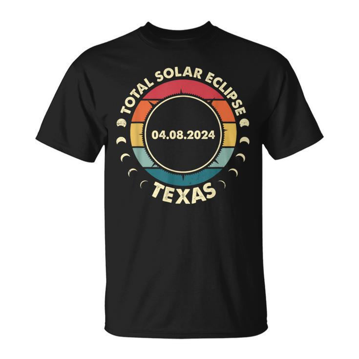 Solar Eclipse 2024 Texas Solar Eclipse 2024 2 Solar T-Shirt