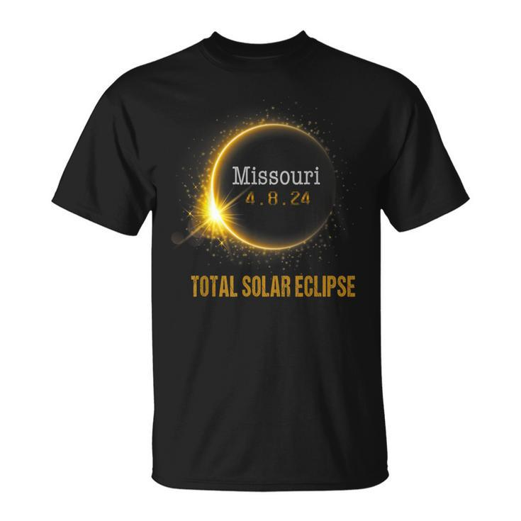 Solar Eclipse 2024 Total Solar Eclipse State Missouri T-Shirt