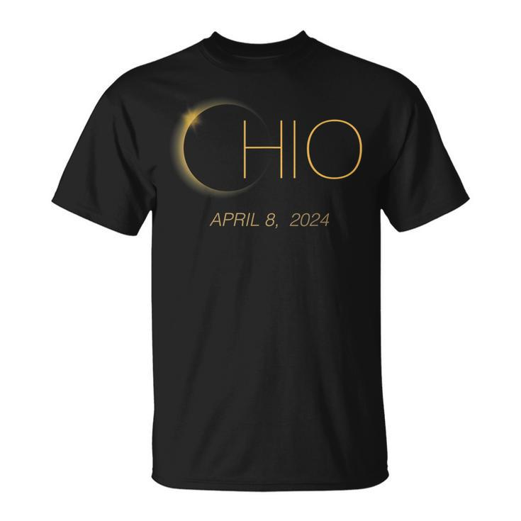 Solar Eclipse 2024 Total Solar Eclipse State Ohio T-Shirt