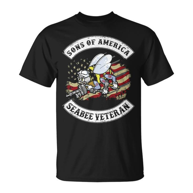 Son Of America Seabee Veteran T-Shirt