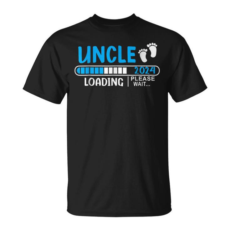 Soon To Be Uncle 2024 Uncle Loading 2024 New Uncle 2023 T-Shirt