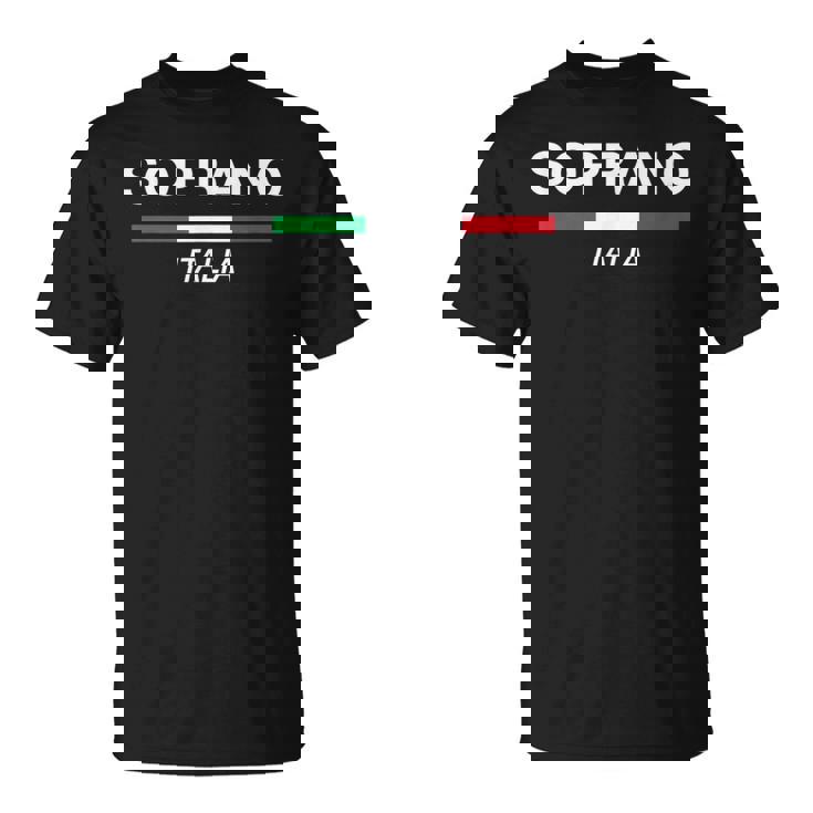 Soprano Italian Name Italy Flag Italia Family Surname T-Shirt