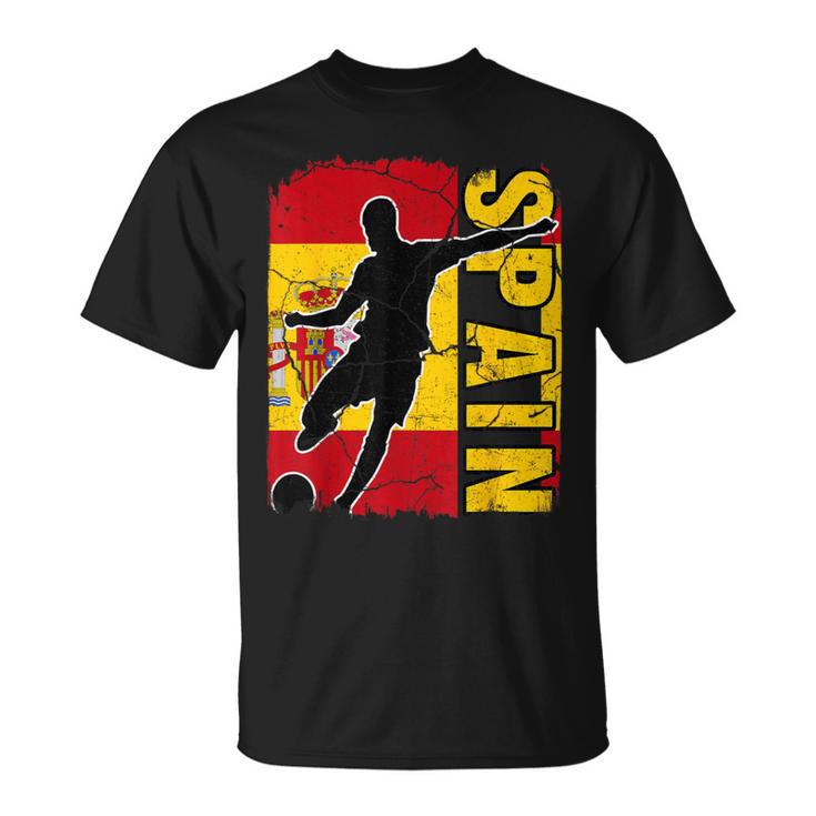 Spain Soccer Team Spanish Flag Jersey Football Fans T-Shirt