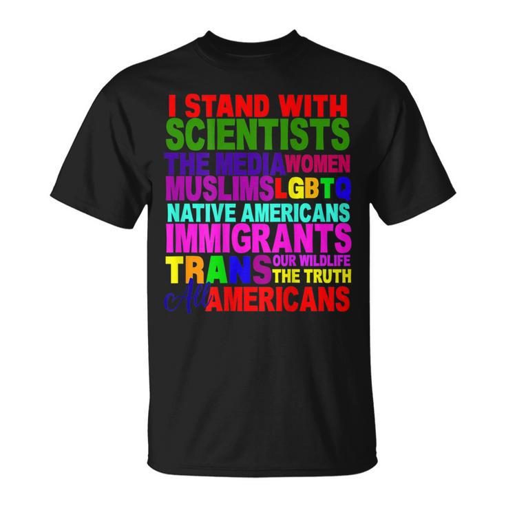 I Stand With Persist Resist Protest March America Usa T-Shirt