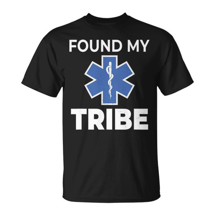 Star Of Life Found My Tribe Ems Pride Emt T-Shirt