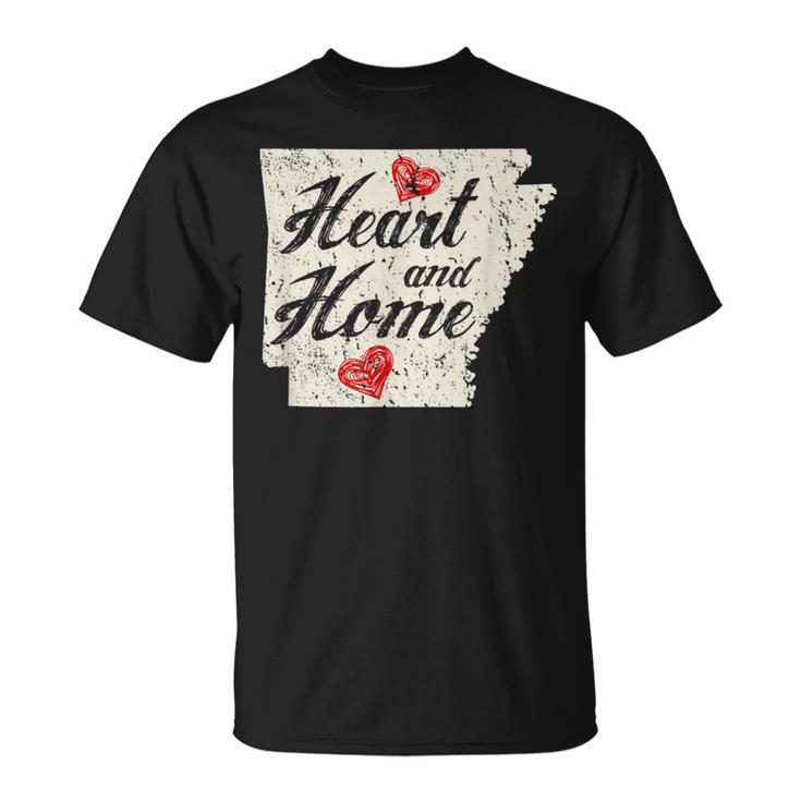 State Of Arkansas Heart & Home Hometown Pride T-Shirt