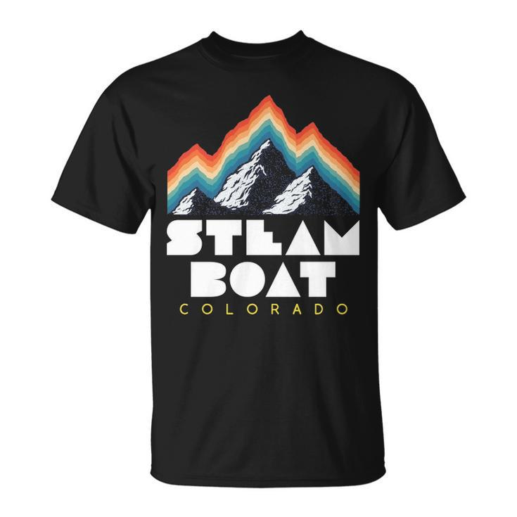 Steamboat Colorado  Usa Ski Resort 1980S Retro T-Shirt