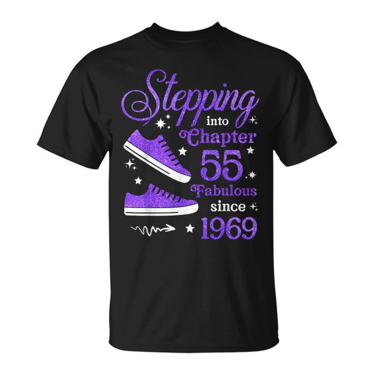 Stepping Into Chapter 55 Fabulous Since 1969 55Th Birthday T-Shirt