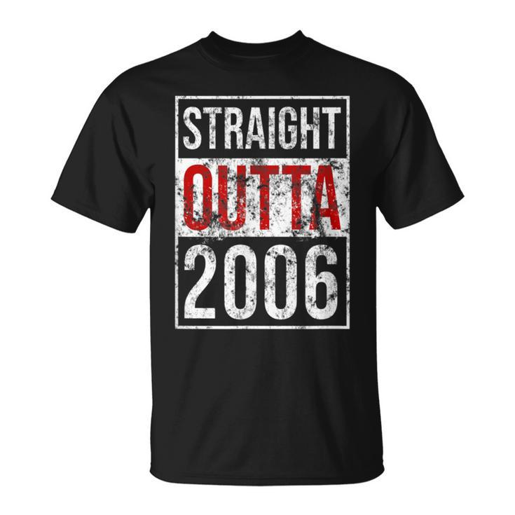 Straight Outta 2006 Vintage Birthday Party N T-Shirt