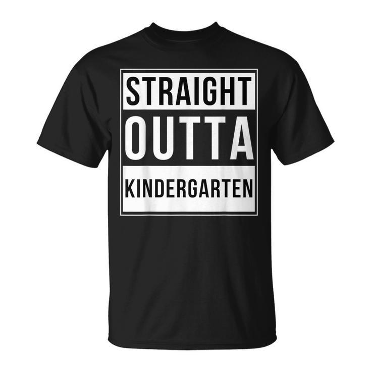 Straight Outta Kindergarten School Graduation T-Shirt