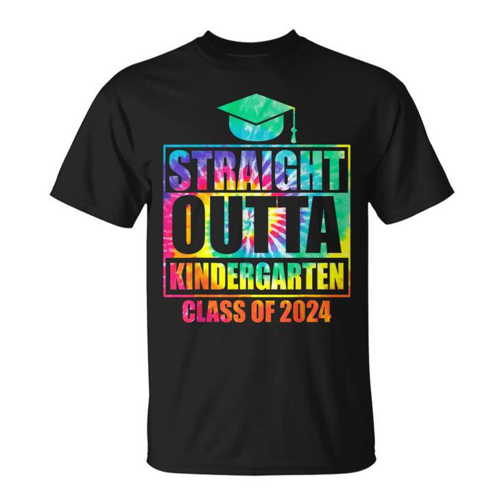 Straight Outta Kindergarten School Graduation Class Of 2024 T-Shirt