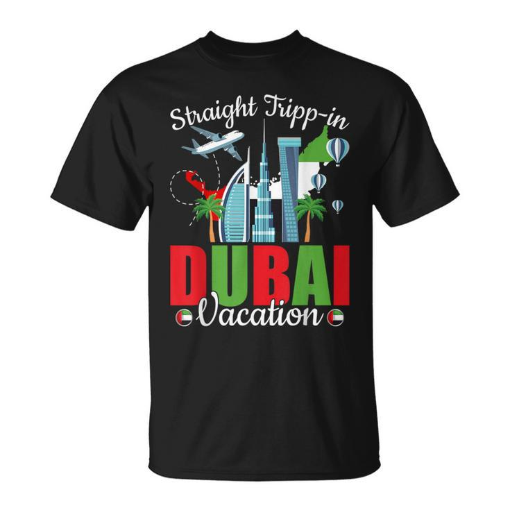 Straight Tripp-In Dubai Group Vacation Matching Crew T-Shirt
