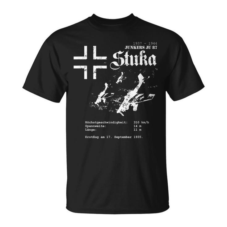 Stuka Wehrmacht Junkers Ju 87 World War 2 German Fighter T-Shirt