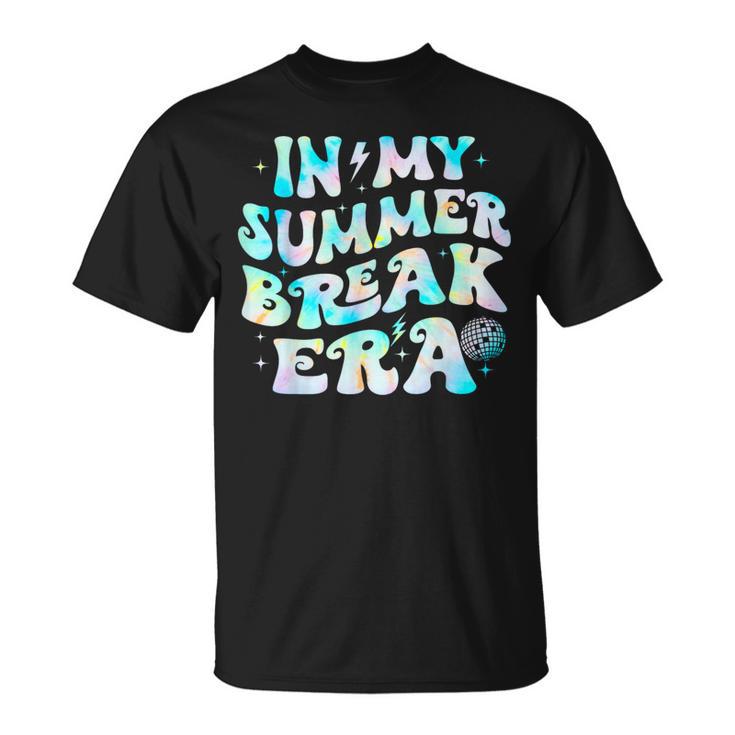 In My Summer Break Era Groovy Teacher Summer Break Vacation T-Shirt