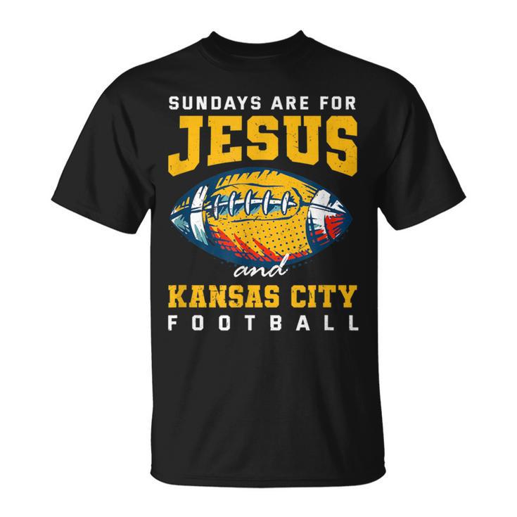 Sundays Are For Jesus And Kansas City Football Missouri T-Shirt