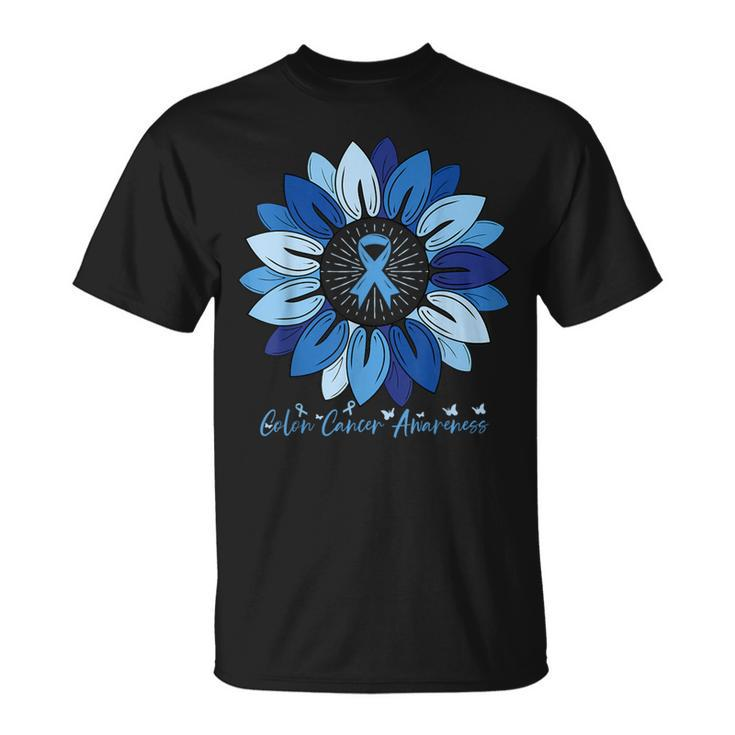 Sunflower Colon Cancer Awareness Month T-Shirt