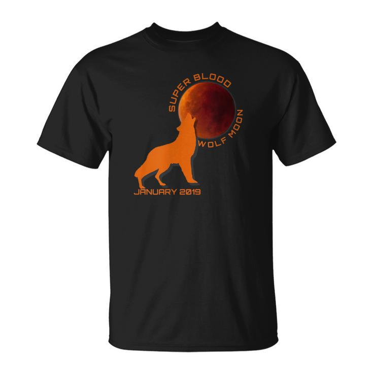 Super Blood Wolf Moon First 2019 Eclipse T-Shirt