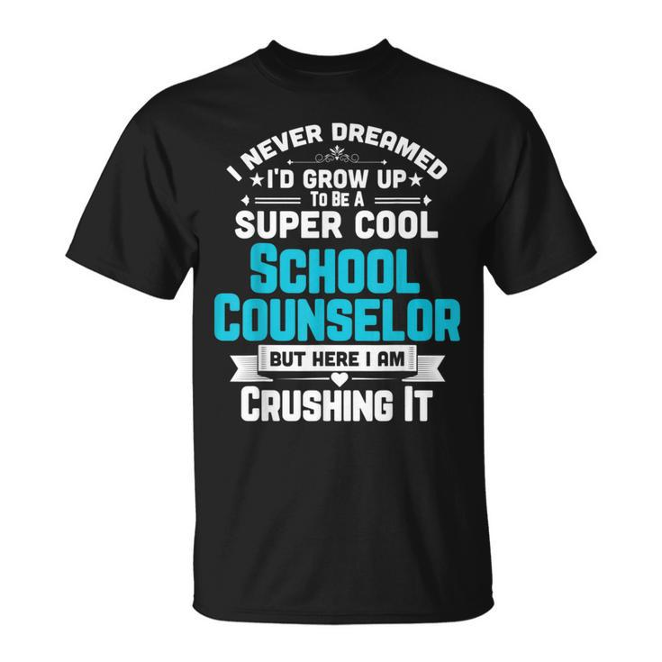 Super Cool School Counselor Teacher Apparel T-Shirt