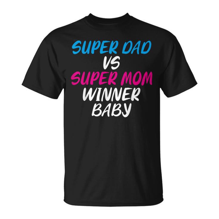 Super Dad Vs Super Mom Winner Baby For New Parents T-Shirt