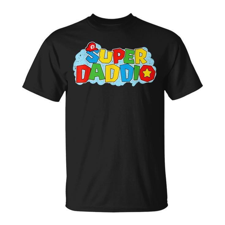Super Daddio Dad Video Game Father's Day Idea T-Shirt