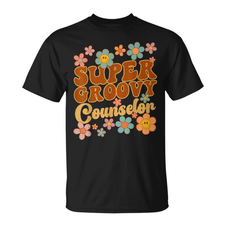 Super Groovy Counselor Retro 70S Hippie School Counseling T-Shirt