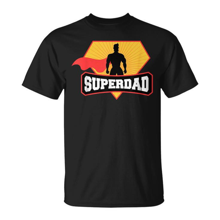 Superdad Superhero Themed For Fathers Day T-Shirt