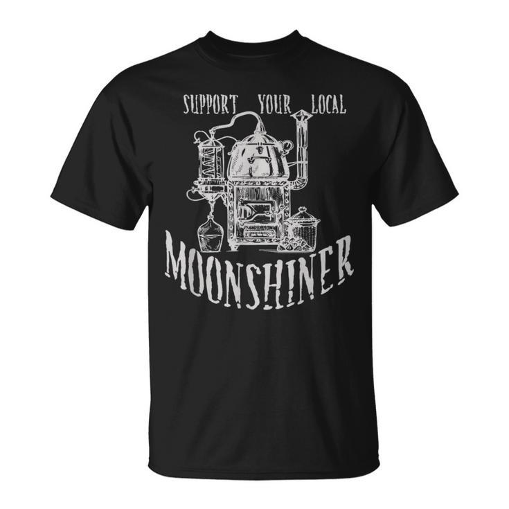 Support Your Local Moonshiner Moonshine T-Shirt