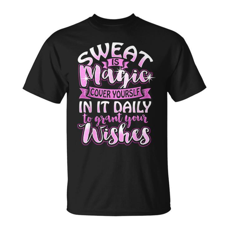 Sweat Is Magic Loves Yoga Practice Yogi Quote Namaste Zen T-Shirt