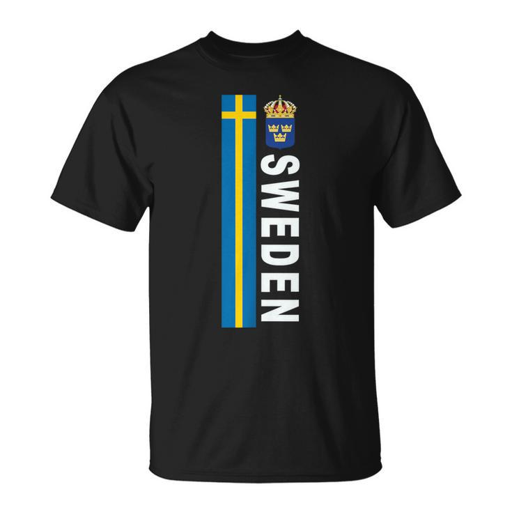 Sweden Soccer-Style Swedish Flag T-Shirt