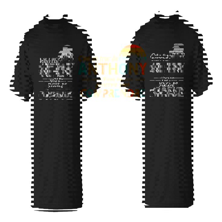T-shirt Anthony Unique, C'est un Truc de Anthony Design Coucher de Soleil