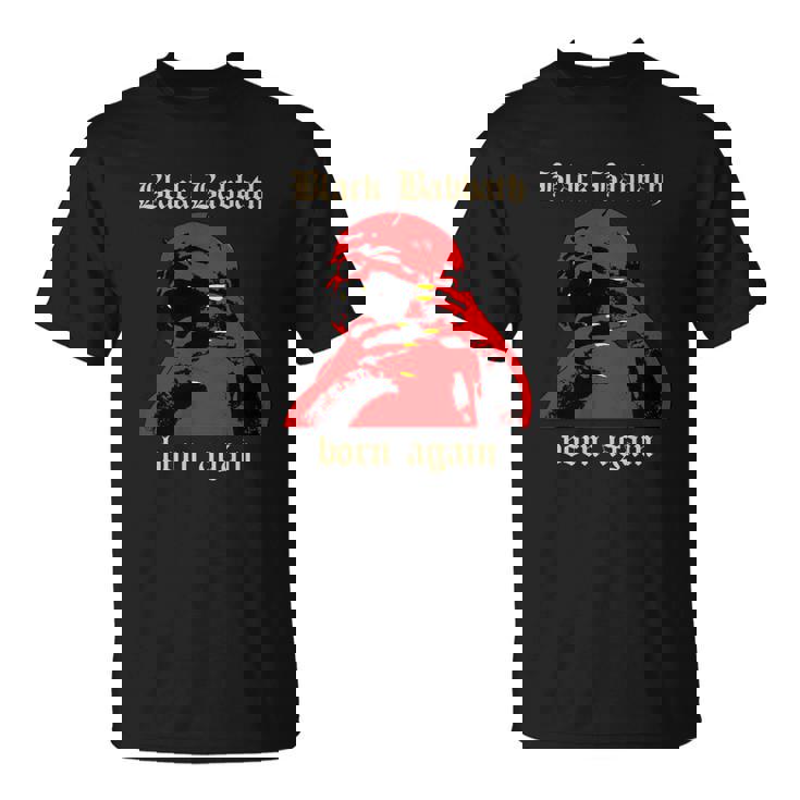 T-Shirt Black Sabbath Born Again, Design Rouge et Noir | Cadeauxyz
