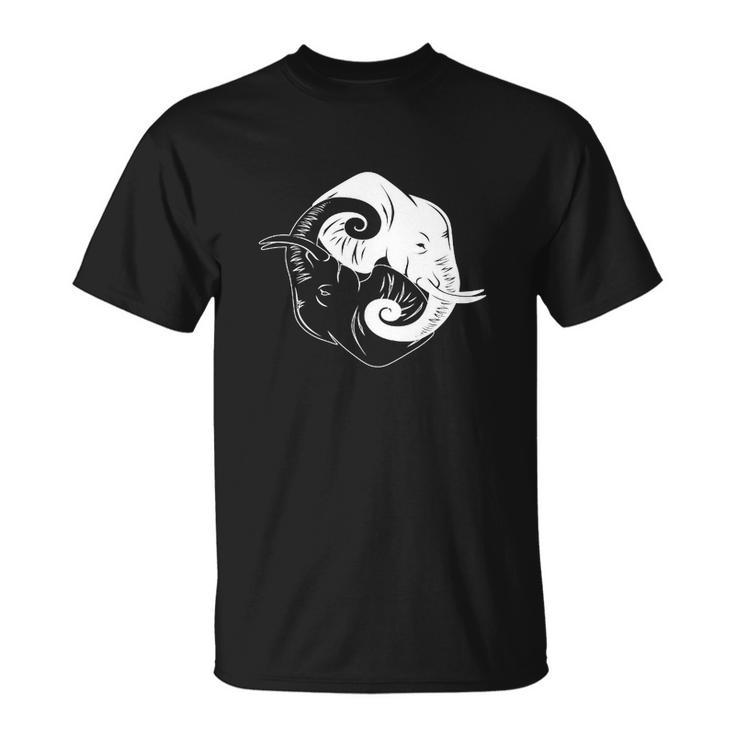 T-shirt Éléphant Yin Yang, Tee Design Original