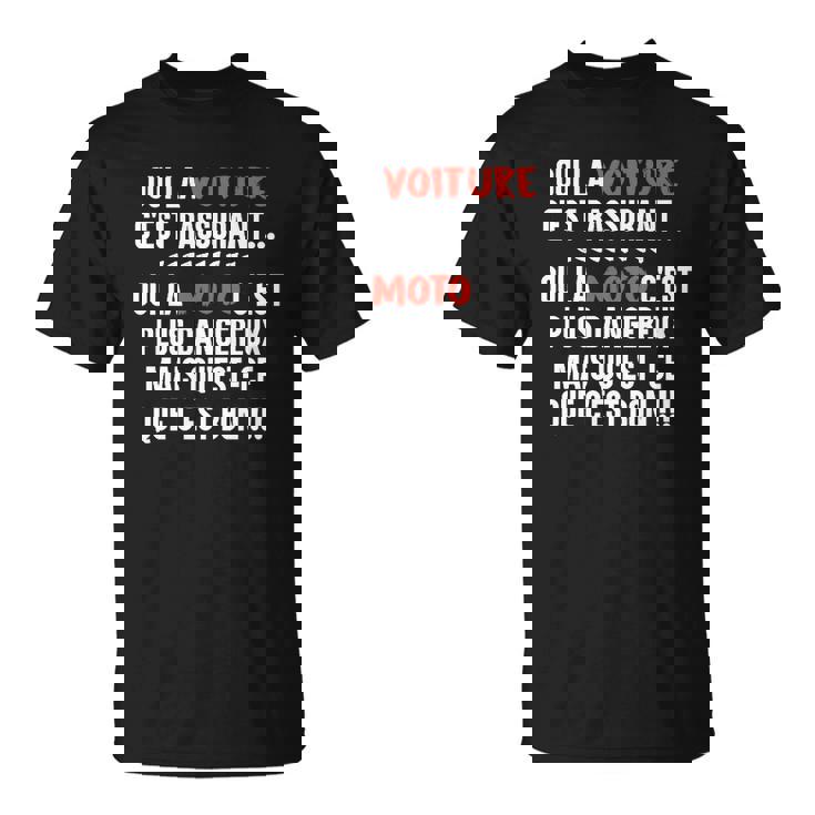 T-shirt La Moto C'est Bon pour Amateurs de Motocyclisme